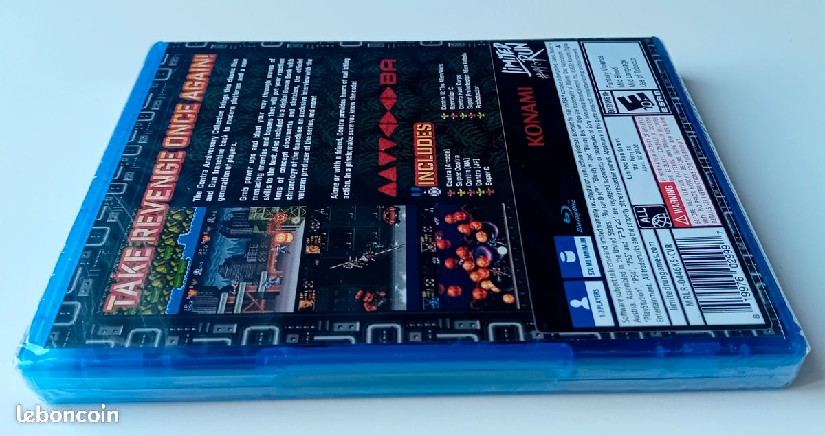 LIMITED RUN #446: CONTRA ANNIVERSARY COLLECTION PS4 Playstation 4 Konami Variant