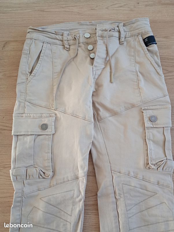 Pantalon crème homme taille 36 (image 1)