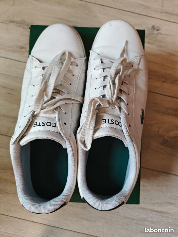 Chaussures Lacoste blanches homme – pointure 43 Chaussures