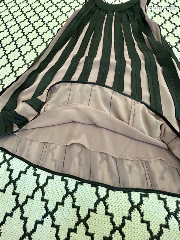 Robe courte fluide soie Calvin Klein Jeans taille 2 (taille 34) (image 3)