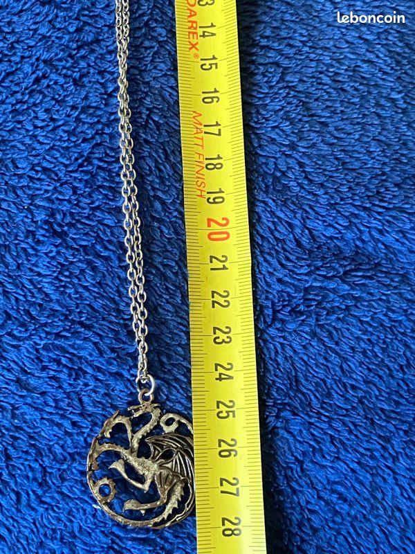 Collier Game of Thrones blason Targaryen Daeberys (image 3)