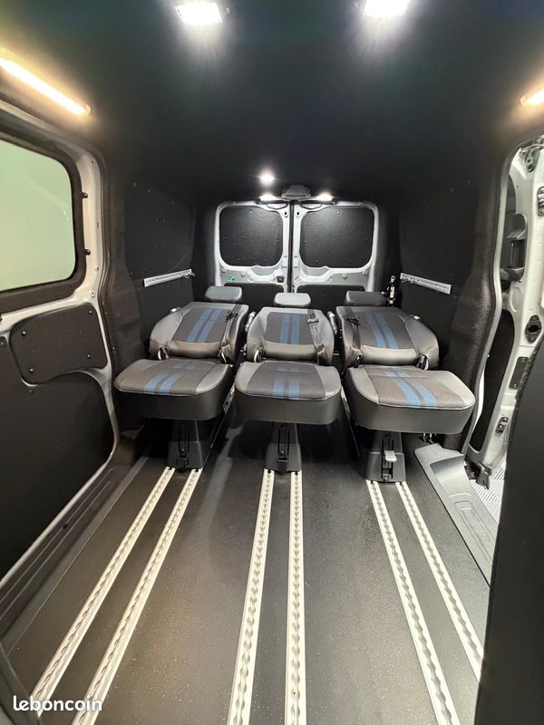 59500 HT Nouveau FORD CUSTOM HYBRIDE CABINE APPROFONDIE avec sièges modulables (image 7)