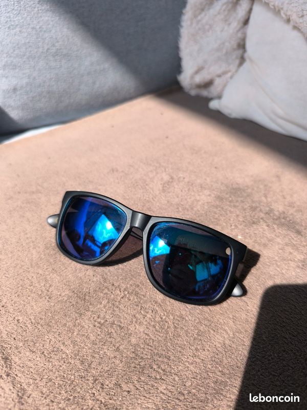 Lunettes de soleil polarisées à clipser pour homme et femme avec protection UV 400, L-bleu[S772