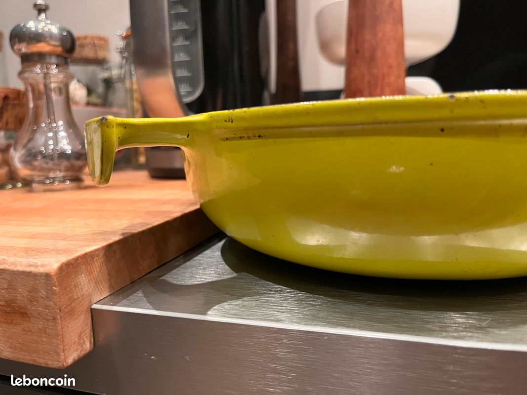 Plat Gratin ovale design Enzo Mari Le Creuset N°29 Chocolat Vintage comme neuf