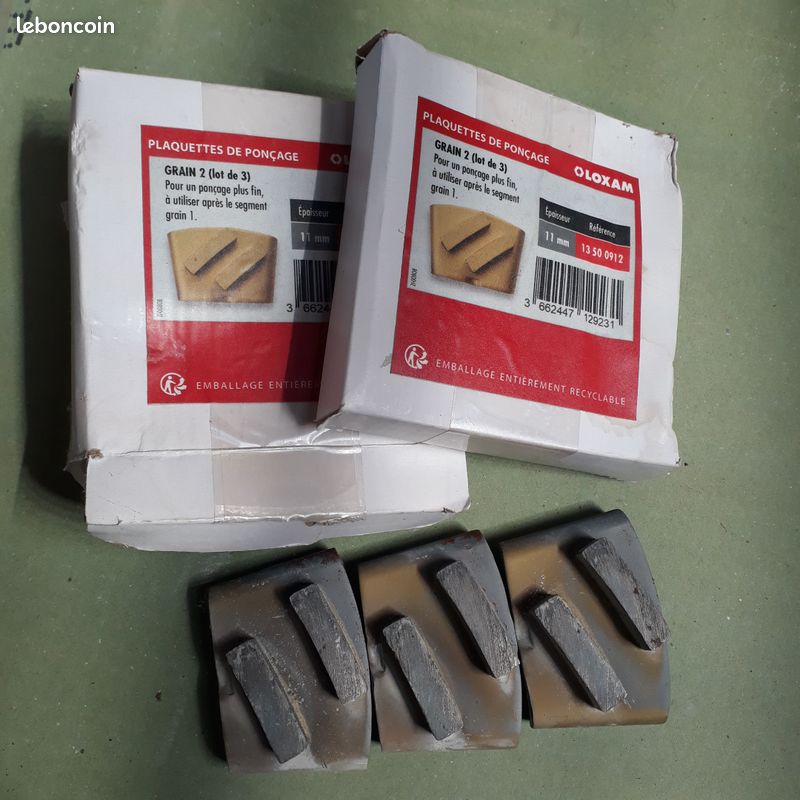 2 paquets de 3 Plaquettes de ponçage pour surfaceuse de sol béton (image 2)