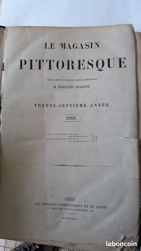 Lot 3 livres Le Magasin Pittoresque (image 3)