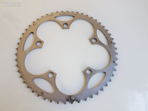 Plateau Shimano 53 Dents 130 BCD - Argent - Vintage Années 90 - 105 B1