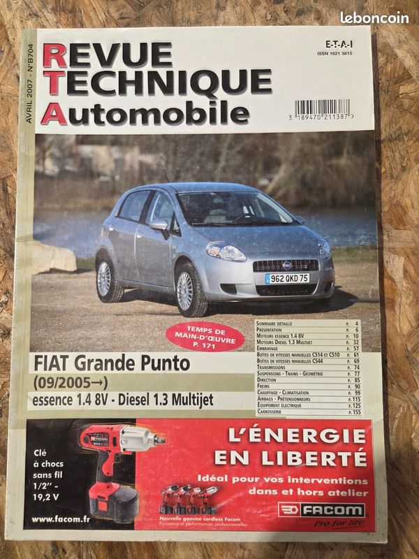 Revue technique automobile Fiat grande punto (image 1)