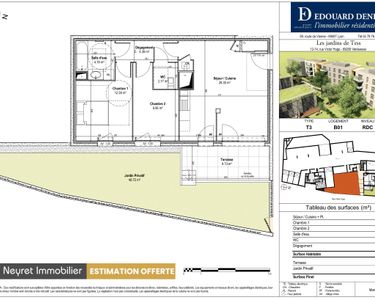 Appartement 188 000 € - 62 m²