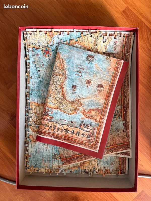 PUZZLE HEYE 2 000 PIECES MAP ART carte du monde (image 5)