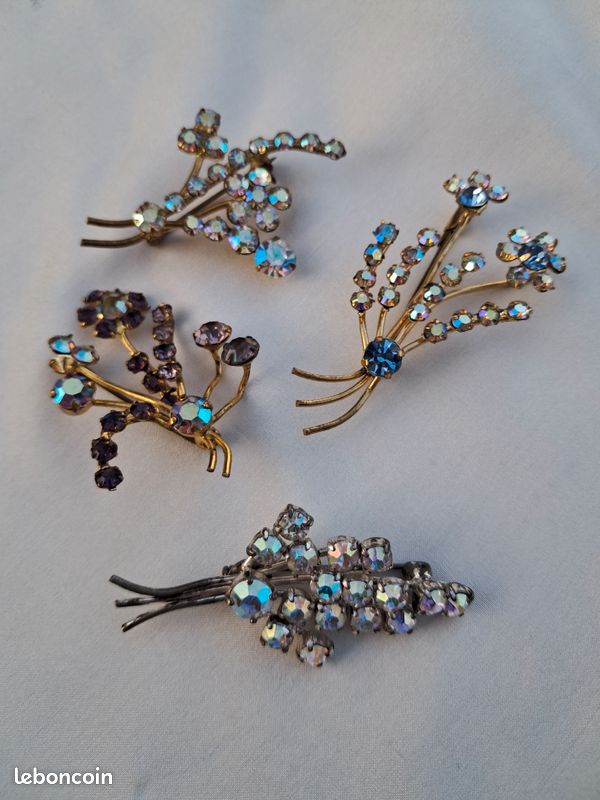 Lot broches vintage. Aurora Borealis (image 1)