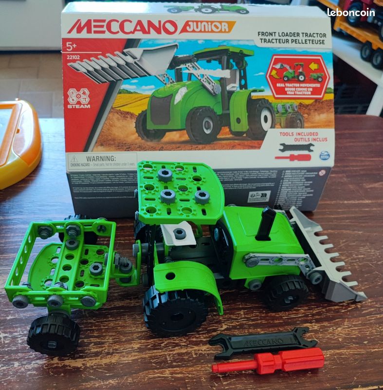 Maccano junior tracteur pelleteuse (image 1)
