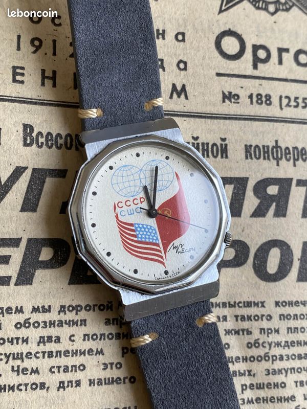 Montre Luch – Amitié USA URSS – Quartz (image 2)