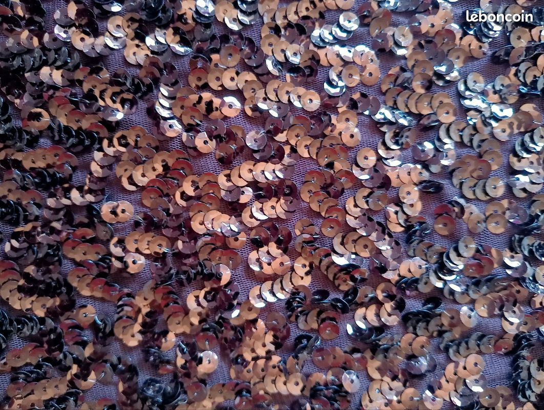 Robe marron à sequin (image 2)