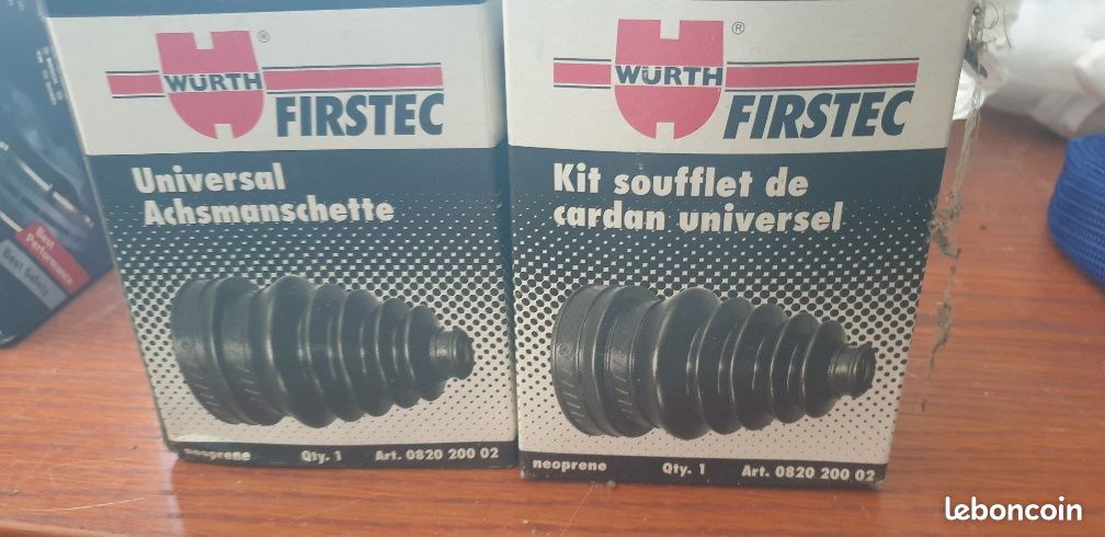 Soufflets de cardans Wurth 082020002 universel lot de 2, renault peugeot toyota honda vw fiat skoda mercedes audi Abarth Alfa Romeo Alpine Mini Opel Porsche (image 1)