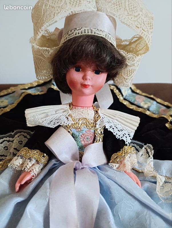 Patron Ancien Costume Bretonne Poupée 34cm - Reproduction Magazine 1877 La Poupée Modèle