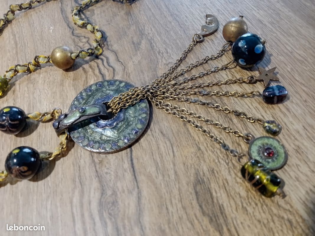 Collier Fantaisie Vintage - Neuf Avec étiquettes - Bijou Sans Marque