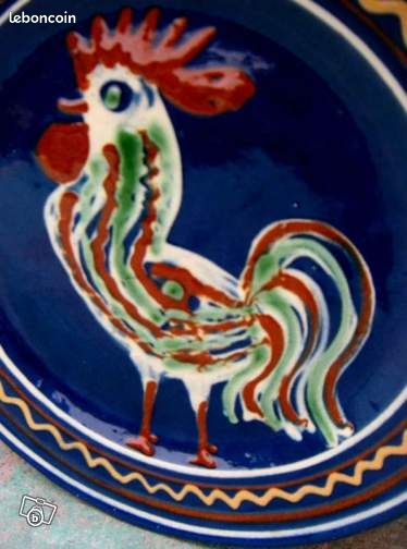 Alsace assiette au coq poterie Soufflenheim (image 2)