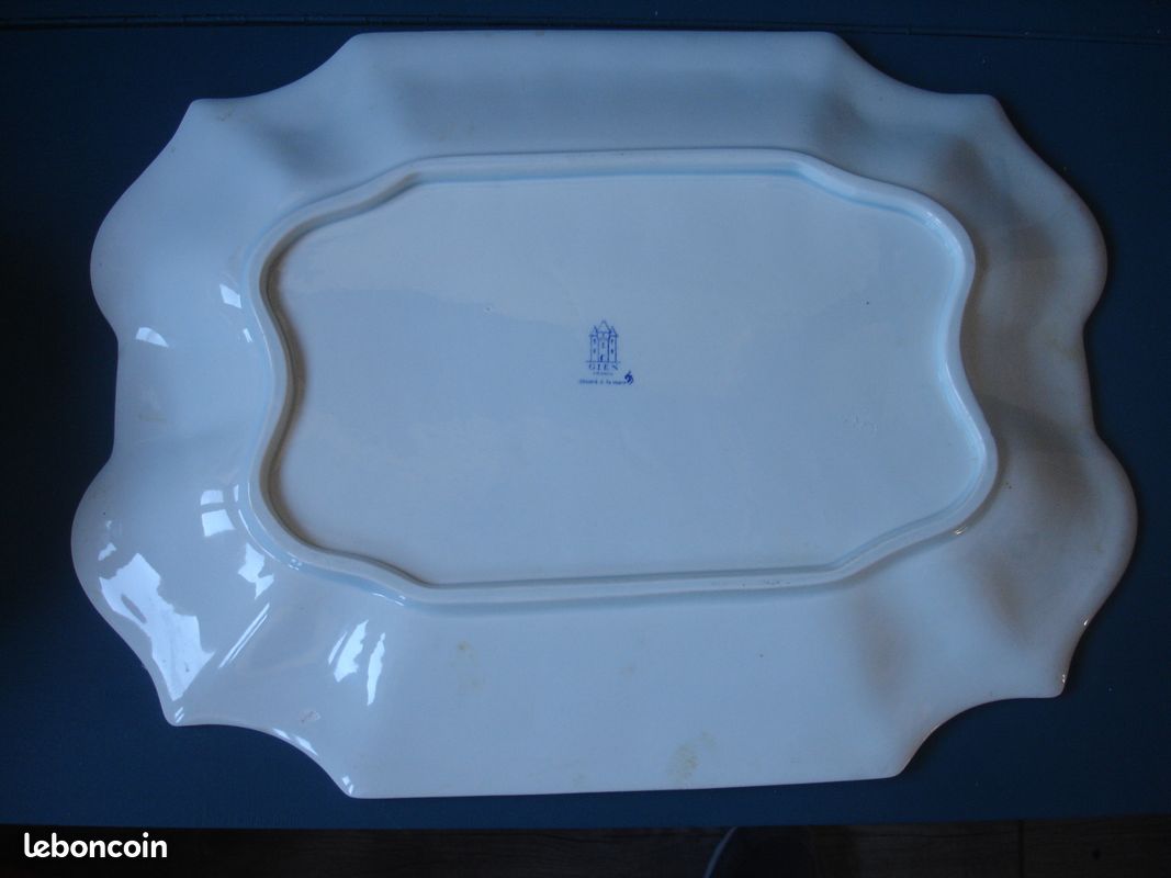 Grande SOUPIERE bleue Faïencerie de GIEN (image 4)
