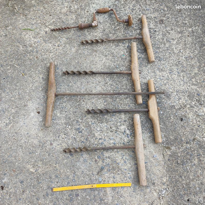 Divers Outils à bois anciens à l'unité ou en lot (image 8)