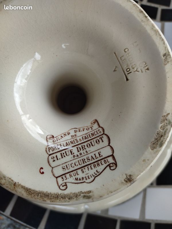 Plat sur pied ancien 21 rue de Drouot Paris (image 3)