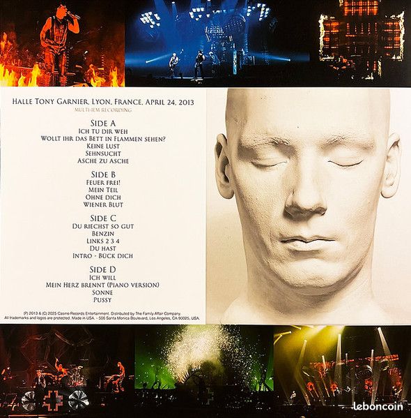 2LP Rammstein – Lyon 2013 (COULEUR) (image 2)