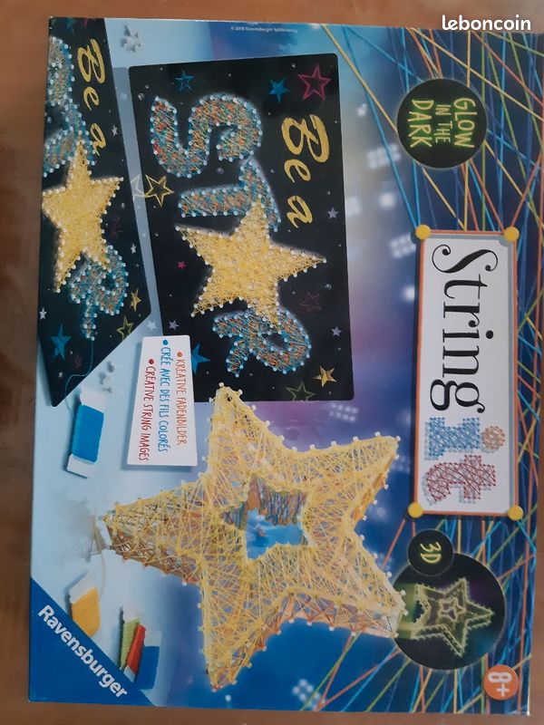 Jeu loisir créatif Ravensburger "String It" Glow in the dark (image 1)