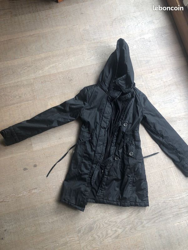Veste imperméable noire 12-16 ans (image 6)