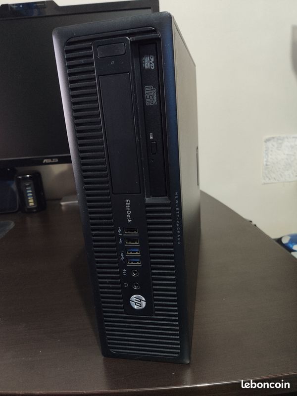 PC HP EliteDesk 705 G1 SFF Reconditionné – AMD PRO-7300B, 8Go RAM, 500Go, Windows 10, WiFi