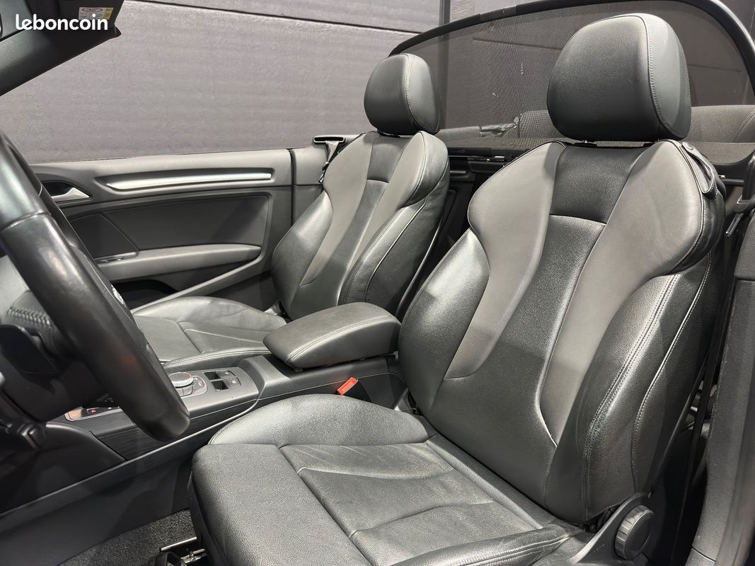 AUDI A3 CABRIOLET 1.8 TFSI 180CH AMBITION LUXE S-TRONIC - S LINE - CUIR - JA 18" - CAMERA RECUL - REGULATEUR ADAPTATIf (image 5)