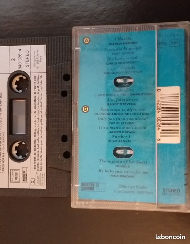 Cassette audio compilation : LES TUBES DES PUBS (image 3)