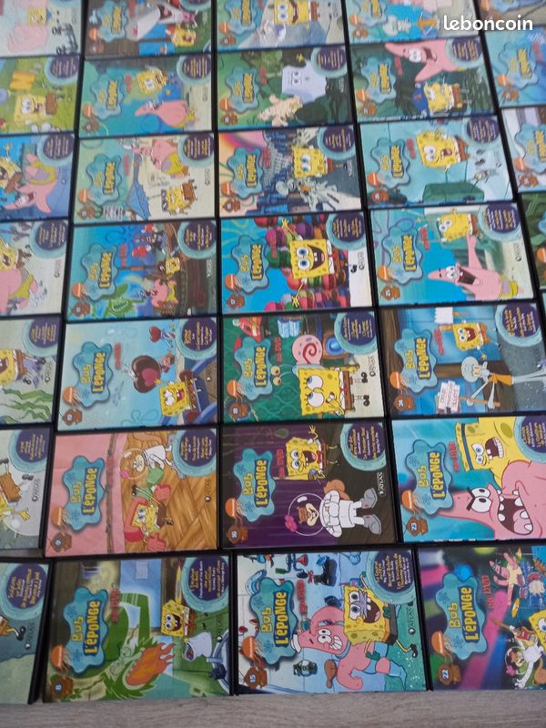 Collection de DVD Bob l'éponge intégralité de 1 au 38 manque le 31 pratiquement neuf (image 2)