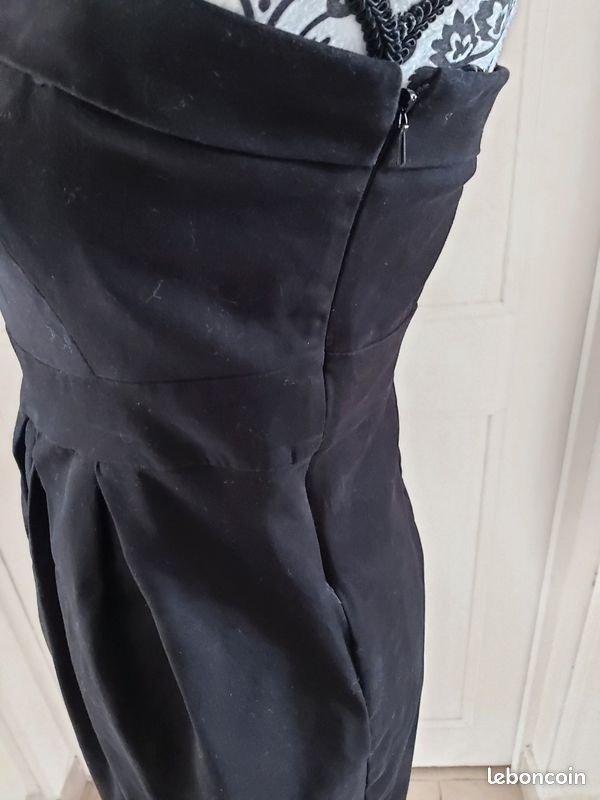 Robe Noire LMV (La Mode Est à Vous) - Modèle Verone - Taille 38 - Sans Manches - Neuf Sans étiquette