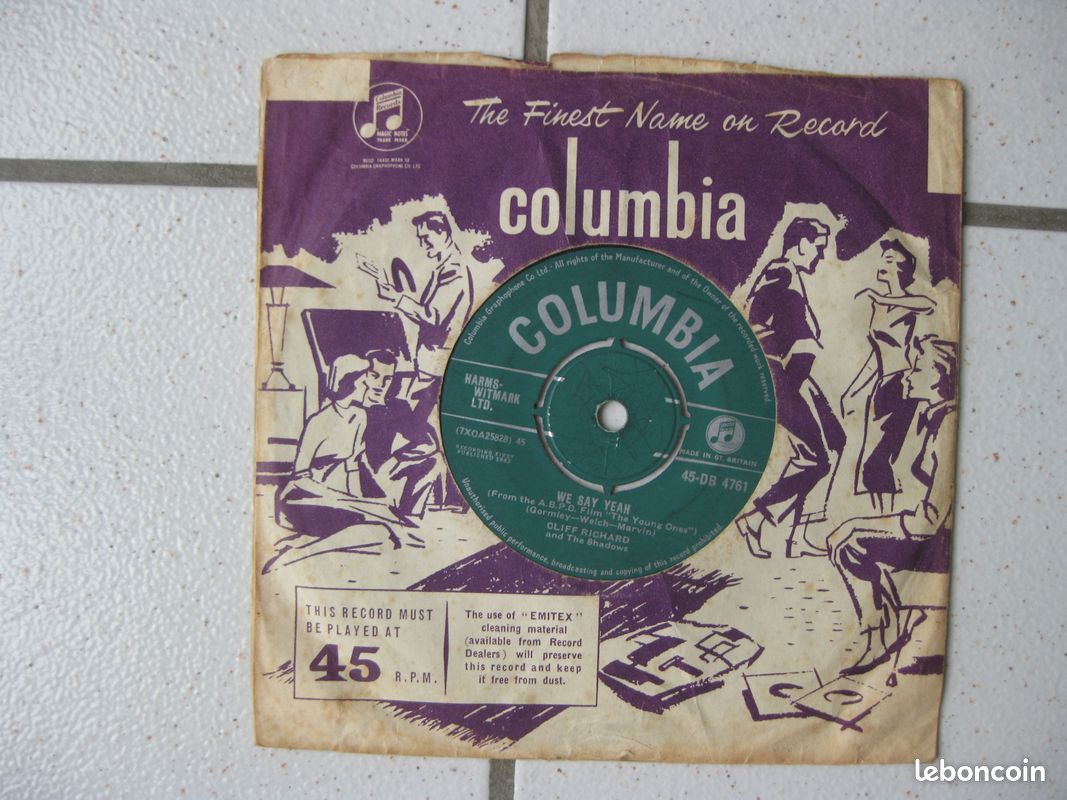 VINYLE 45 Tours SP de CLIFF RICHARD ( GB ) (image 2)