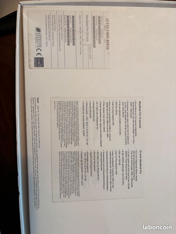 MacBook Pro 13" 2019 - Écran HS mais fonctionnel (image 7)