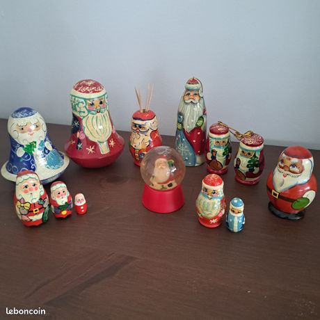 Poupées Russes Décoratives Peintes à La Main – Déco De Noël Par Vasilieva