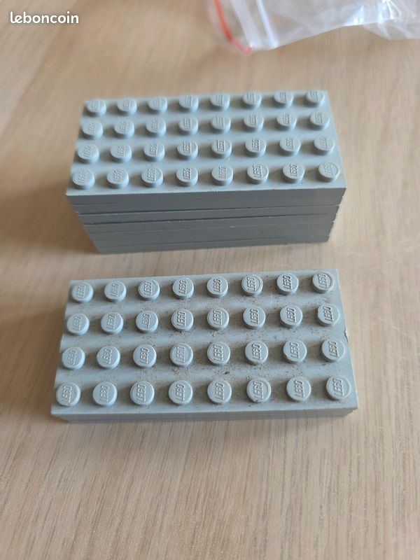 Lot de plaques legos gris anciens annee 60/70 (image 8)