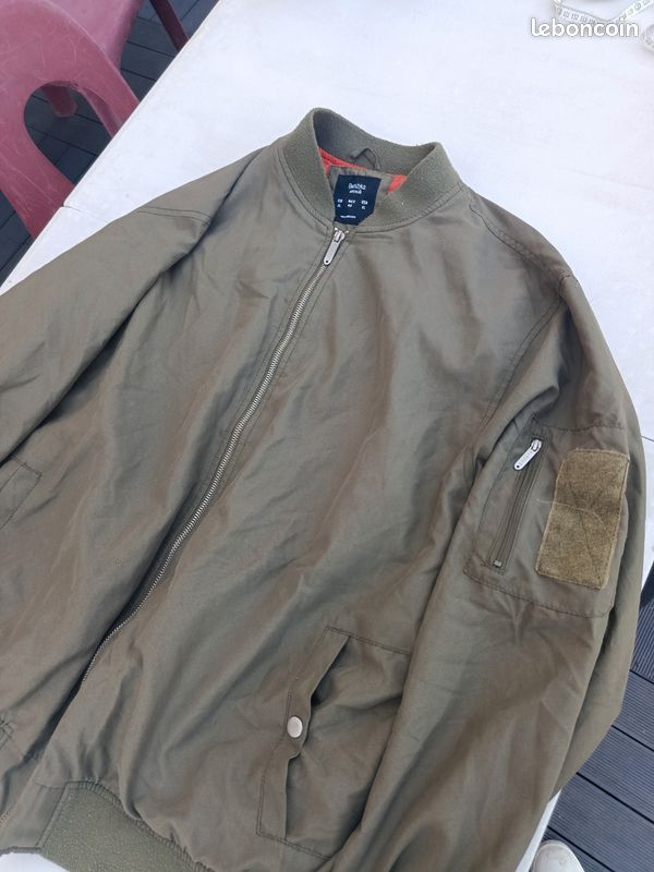 Veste kaki style aviateur (image 2)