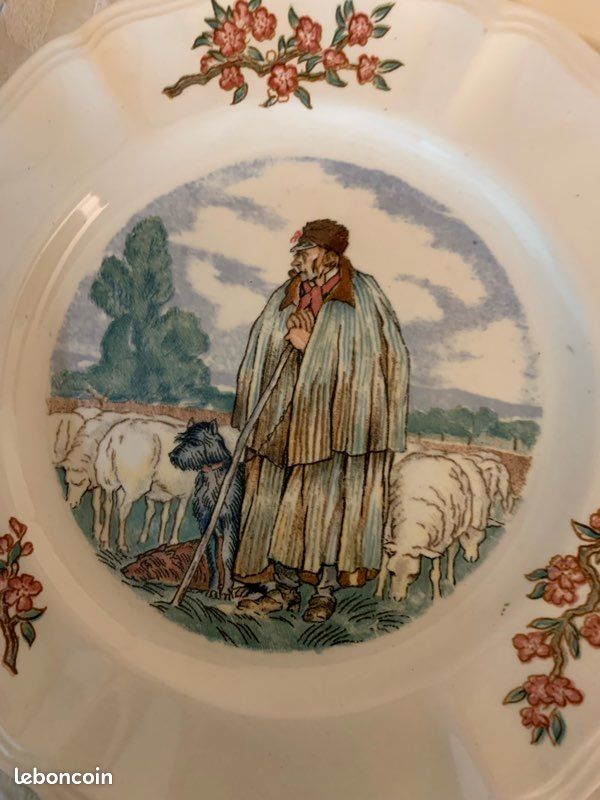 Assiettes x8 très anciennes lot (image 6)