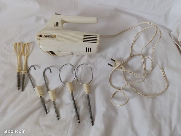 Lot De 4 Batteurs électriques Anciens Moulinex Et Seb - Occasion, Bon état