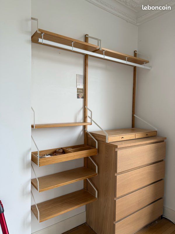 Commode Malm IKEA chêne blanchi (image 3)