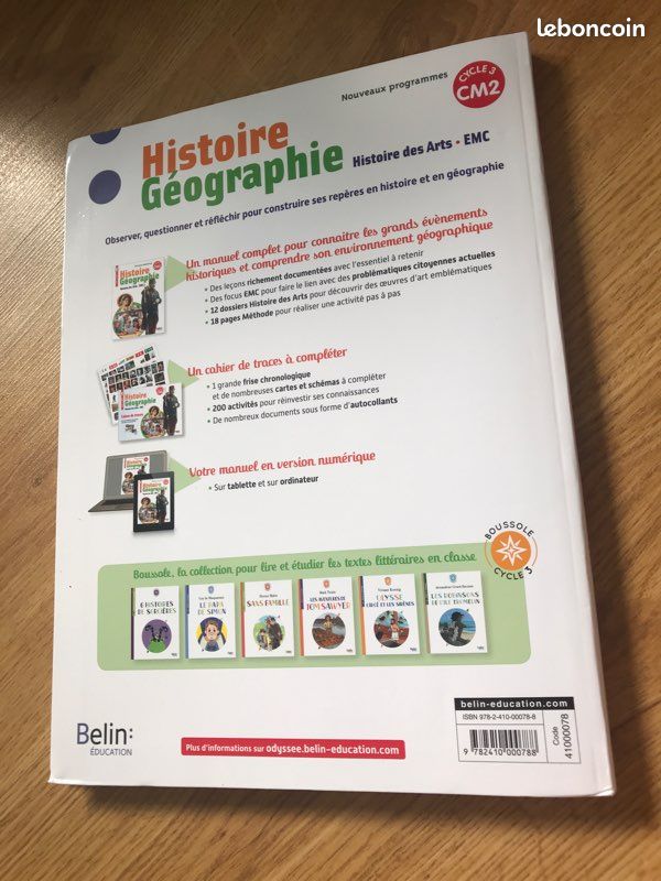 Livre scolaire histoire géographie CM2 (image 3)