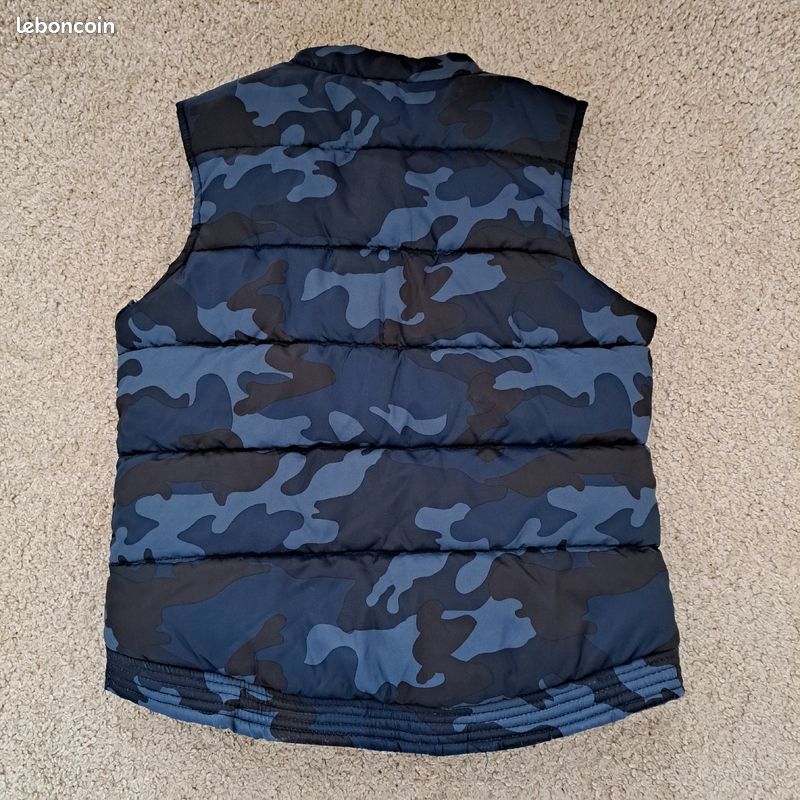 Doudoune sans manche camouflage bleu foncé neuve (image 5)