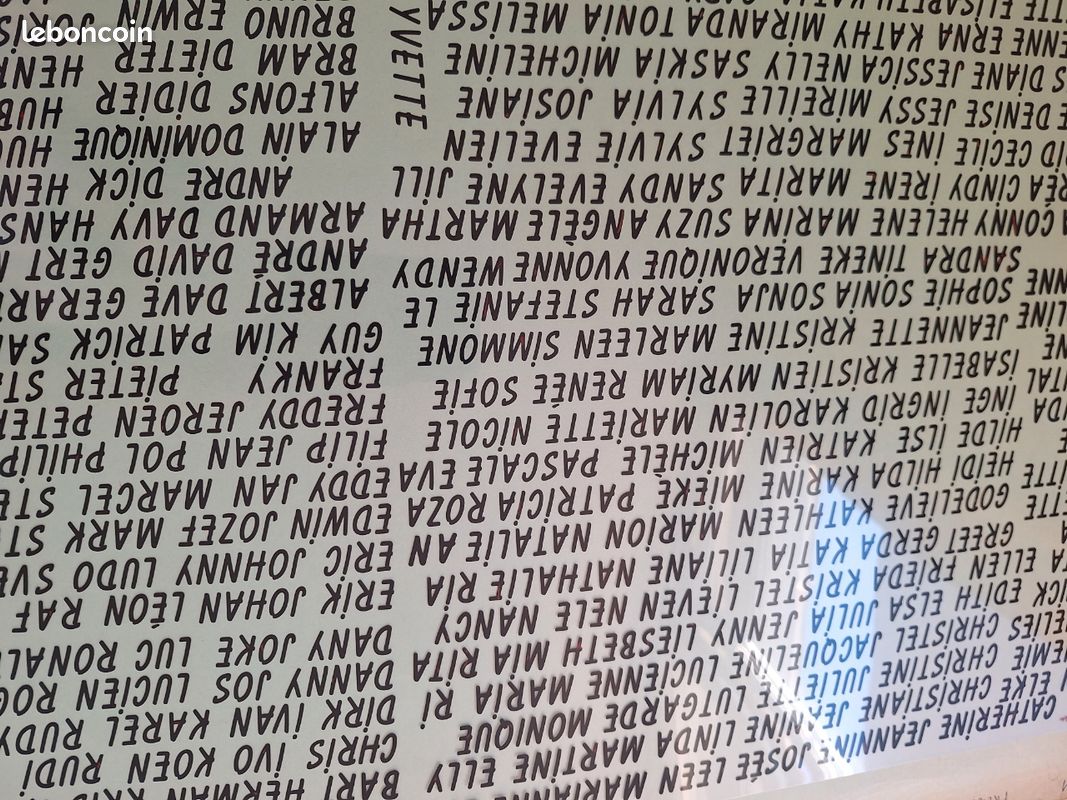 Serigraphie Les prenoms (image 2)