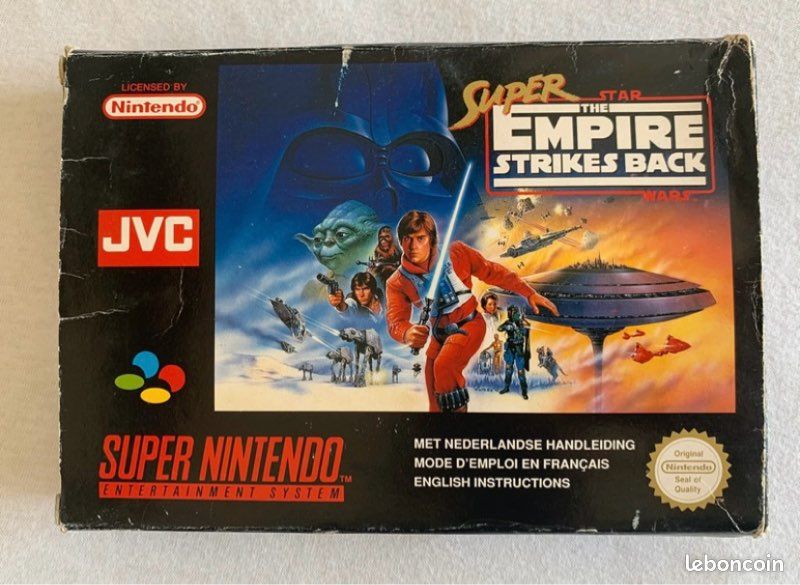 Super Star Wars Empire Strike Back super Nintendo édition JVC complet bon état (image 1)