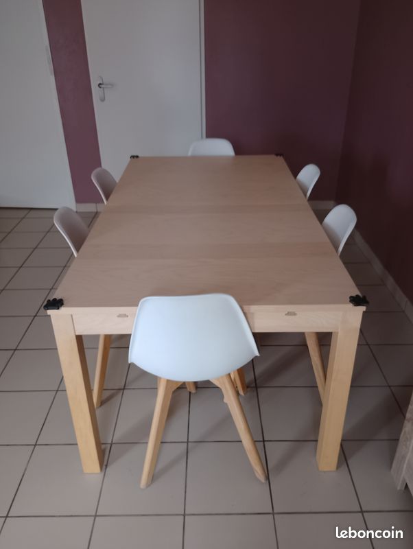 Table à manger extensible 8 places + Chaises (ou séparément) (image 9)