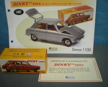 Dinky Toys 1407 Simca 1100 En Boite D'Origine +Coupon Revendeur Mib