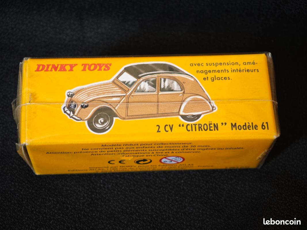 Dinky Toys 535 Citroën 2CV 1/43 – Meccano France – Boîte Reproduction