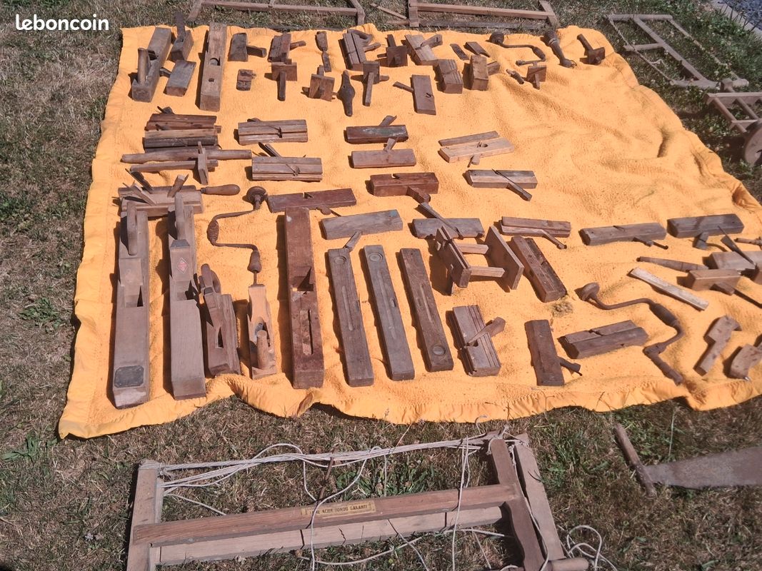 Outillage ancien en bois en lot (image 5)