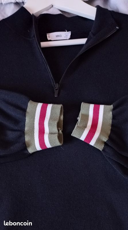 Polo Shirt Pull Rugby Mango Pull Polo Crop Top Mango Taille 38 M